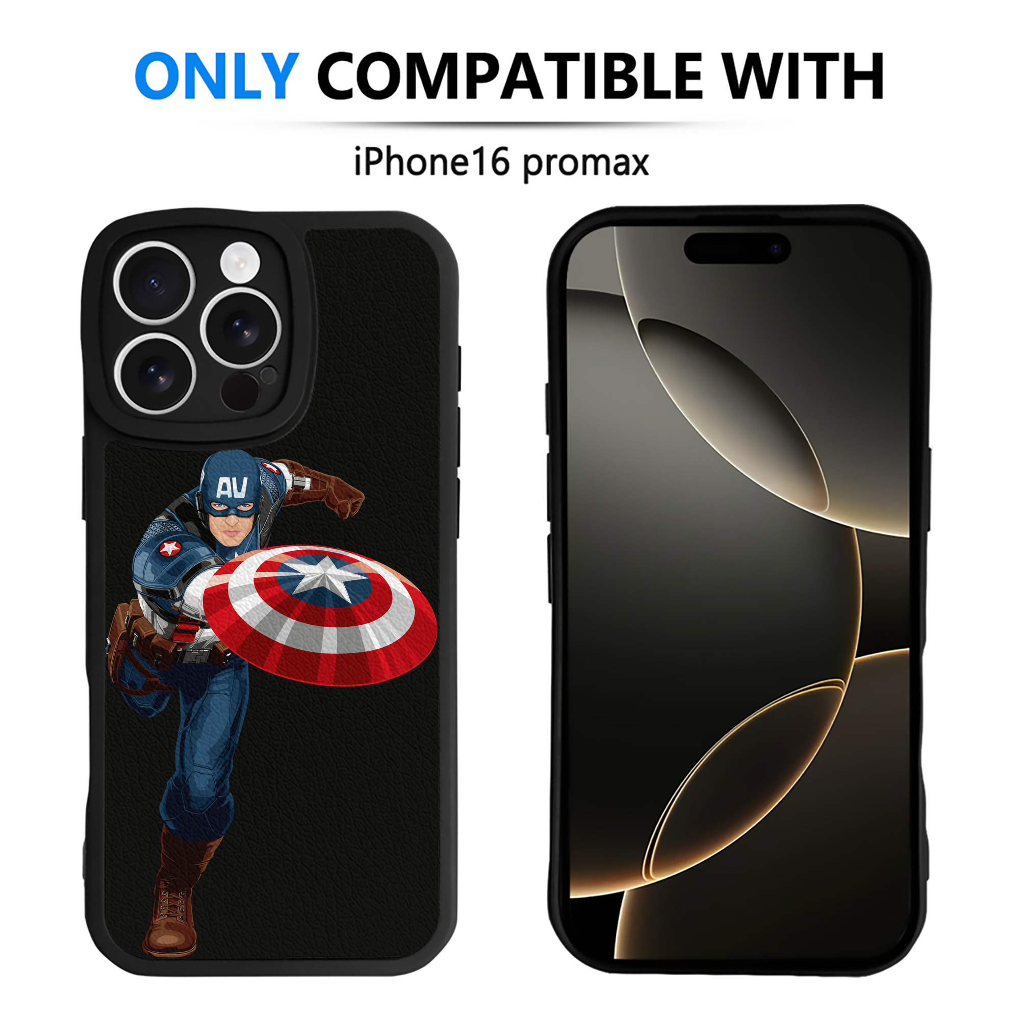 （画像用） アベンジャーズ The Avengers 【iPhone 16シリーズ対応】シリコンスマホケース（レザー調） 材質：シリコン